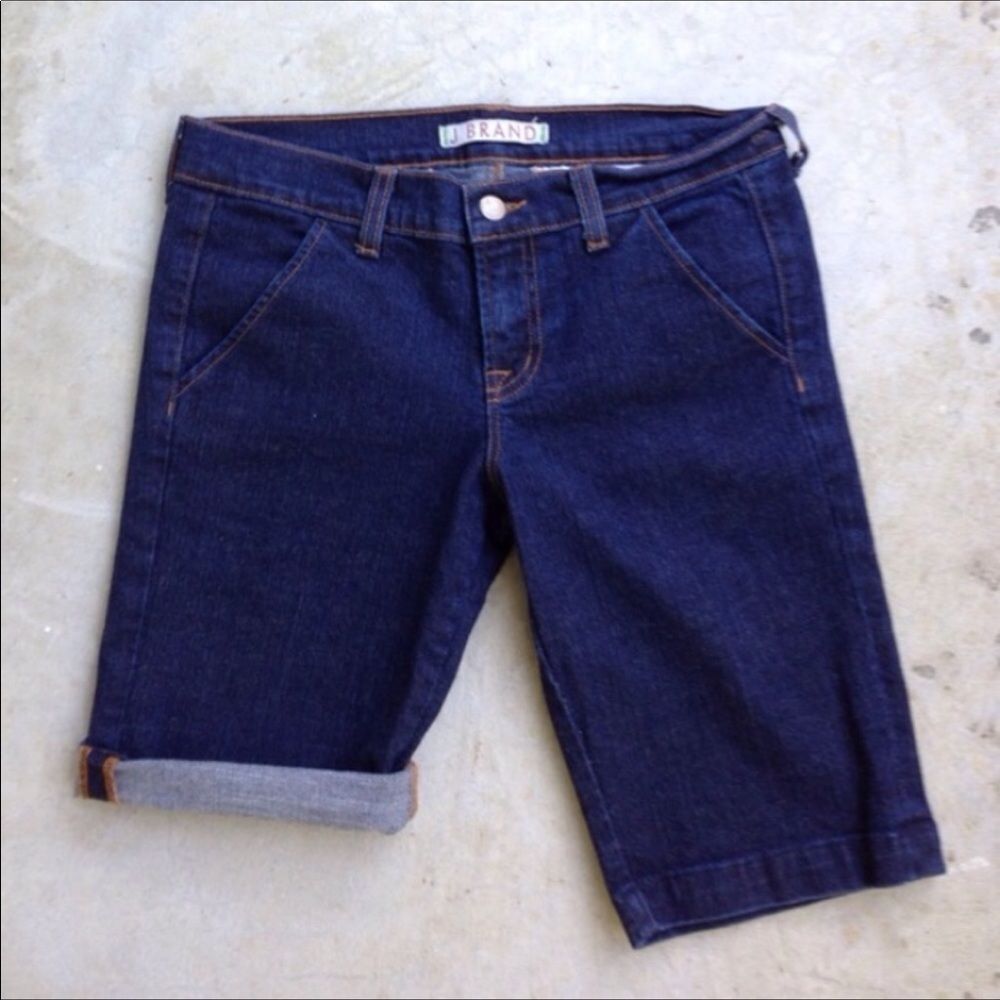 J Brand denim jean Bermuda walking shorts 24